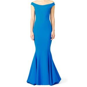 Chiara Boni La Petite Robe Dress Cobalt Blue Maeli Gown Mermaid Size 42/ US 6 M